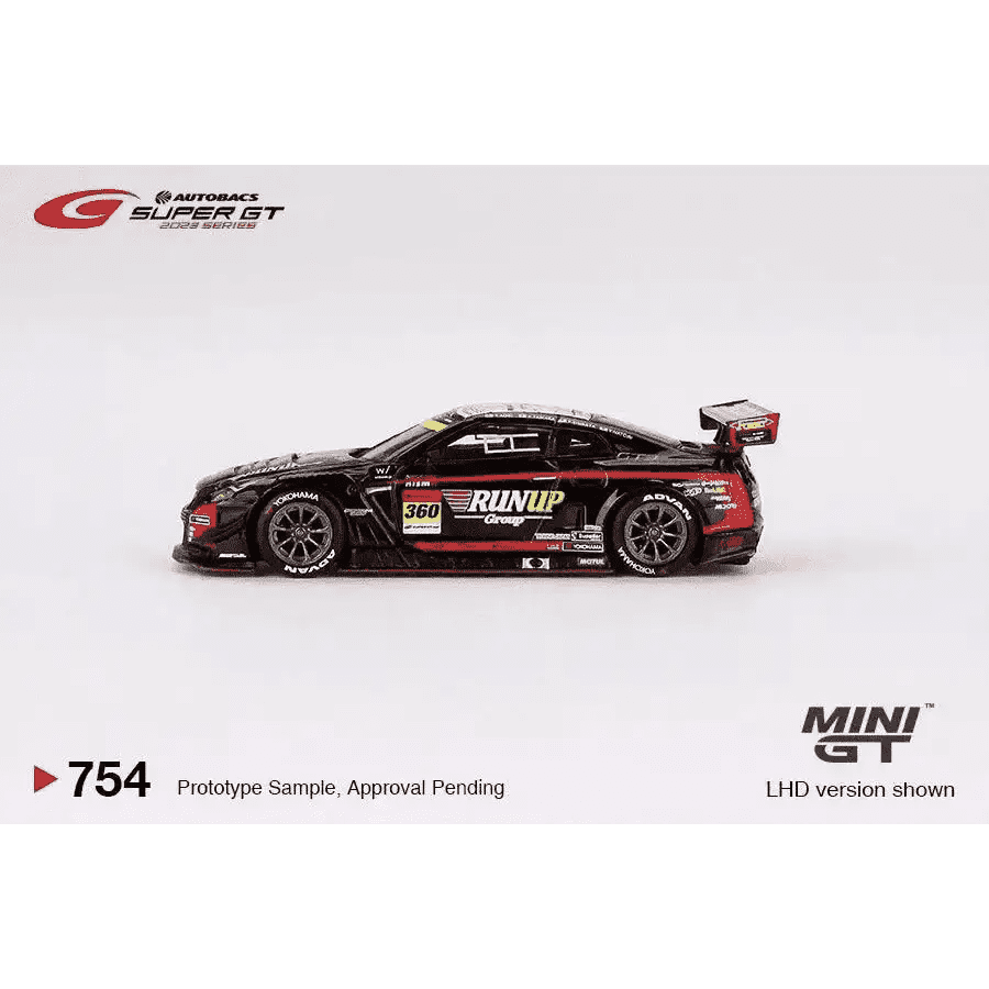 MINI GT 1:64 Nissan GT-R NISMO GT3 #360 "Runup Rivaux GT-R" Tomei Sports 2023 Super GT Series MGT00754-L