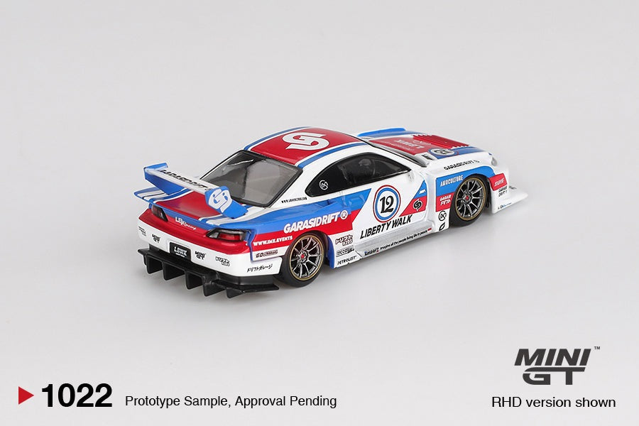 MINI GT 1:64 Nissan LB-Super Silhouette S15 SILVIA GARASIDRIFT x LBWK 2025 MGT01022-R