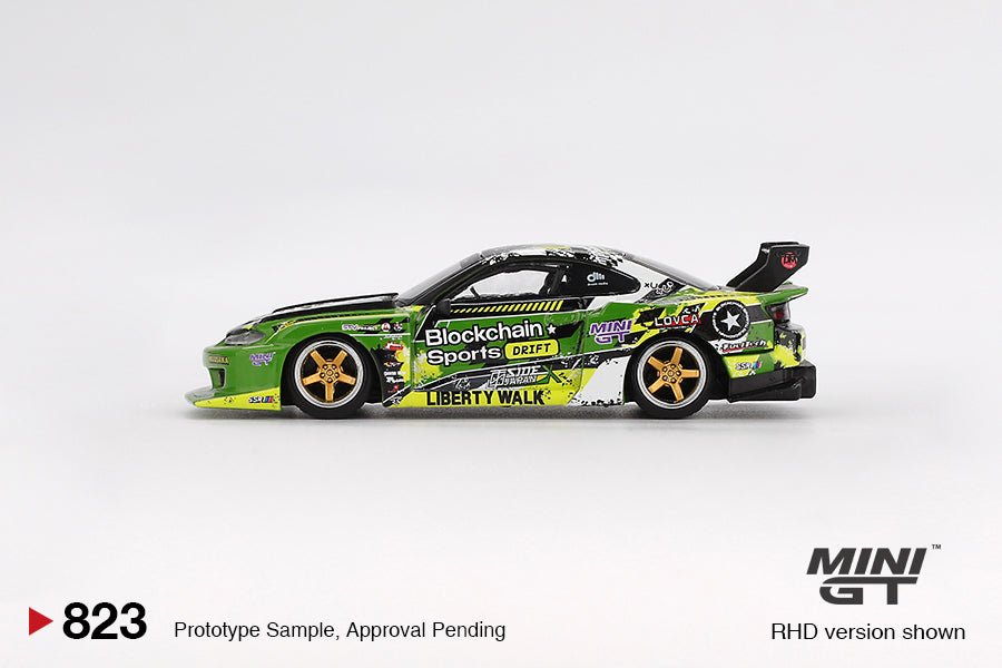 MINI GT 1:64 Nissan LB-Super Silhouette S15 SILVIA #555 V2 2024 Formula Drift Japan MGT00823-R