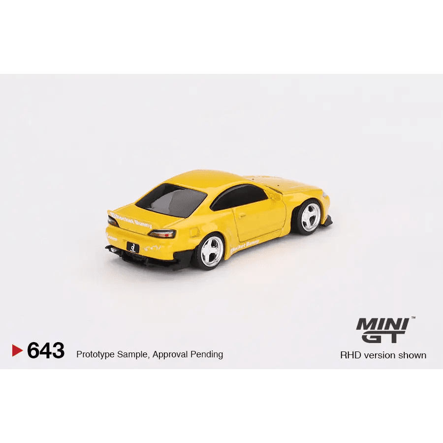 MINI GT 1:64 Nissan Silvia Pandem S15 Rocket Bunny Bronze Yellow MGT00643-R