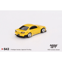 Thumbnail for MINI GT 1:64 Nissan Silvia Pandem S15 Rocket Bunny Bronze Yellow MGT00643-R