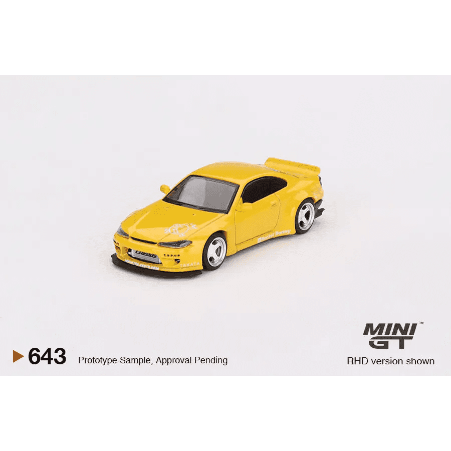 MINI GT 1:64 Nissan Silvia Pandem S15 Rocket Bunny Bronze Yellow MGT00643-R