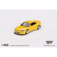 Thumbnail for MINI GT 1:64 Nissan Silvia Pandem S15 Rocket Bunny Bronze Yellow MGT00643-R