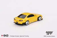 Thumbnail for MINI GT 1:64 Nissan Silvia Pandem S15 Rocket Bunny Bronze Yellow MGT00643-R