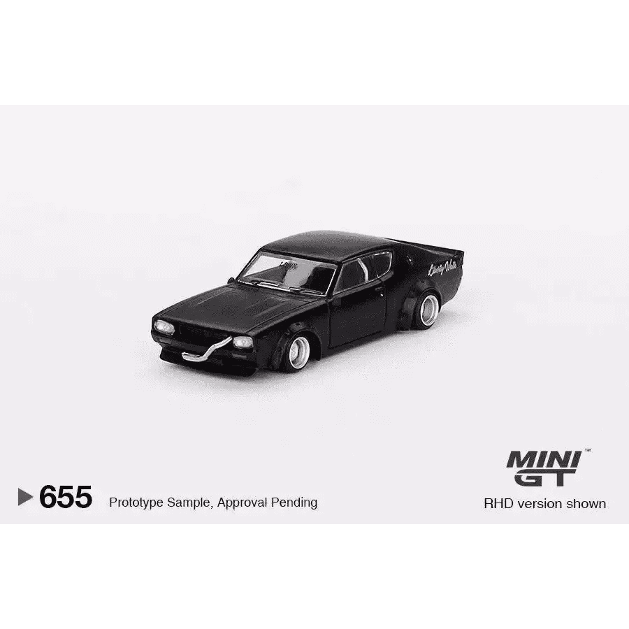 MINI GT 1:64 Nissan Skyline Kenmeri Liberty Walk Matt Black MGT00655-R BLISTER