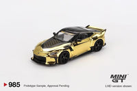 Thumbnail for MINI GT 1:64 Nissan Z VeilSide FZ400 Gold Chrome MGT00985-R