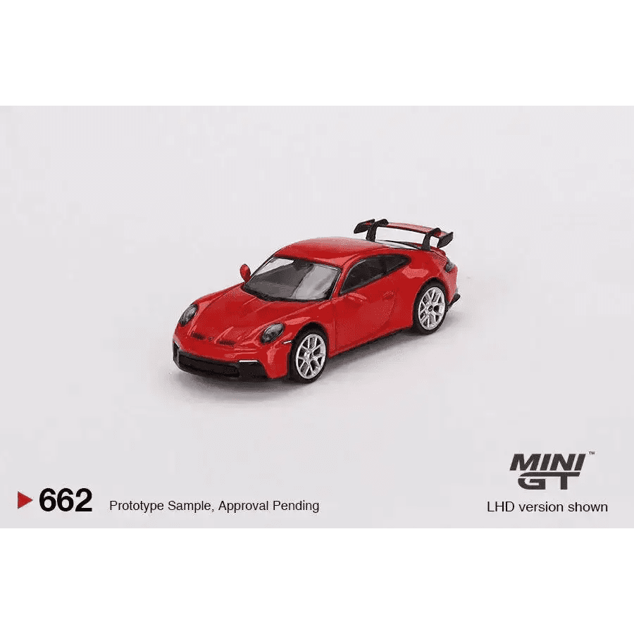 MINI GT 1:64 Porsche 911 992 GT3 Gaurds Red MGT00662-L