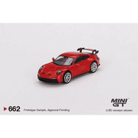 Thumbnail for MINI GT 1:64 Porsche 911 992 GT3 Gaurds Red MGT00662-L