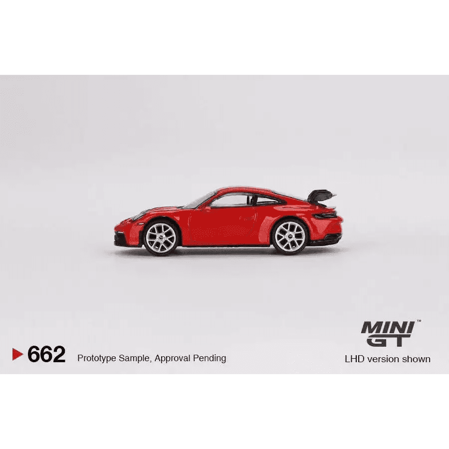 MINI GT 1:64 Porsche 911 992 GT3 Gaurds Red MGT00662-L