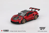 Thumbnail for MINI GT 1:64 Porsche 911 992 GT3 RS Weissach Package Guards Red MGT01060-R