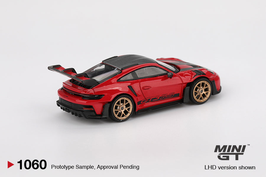 MINI GT 1:64 Porsche 911 992 GT3 RS Weissach Package Guards Red MGT01060-R