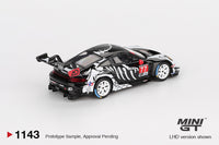 Thumbnail for MINI GT 1:64 Porsche 911 GT3 R #77 AO Racing 2025 IMSA Petit Le Mans Skeleton Rexy MGT01143-L