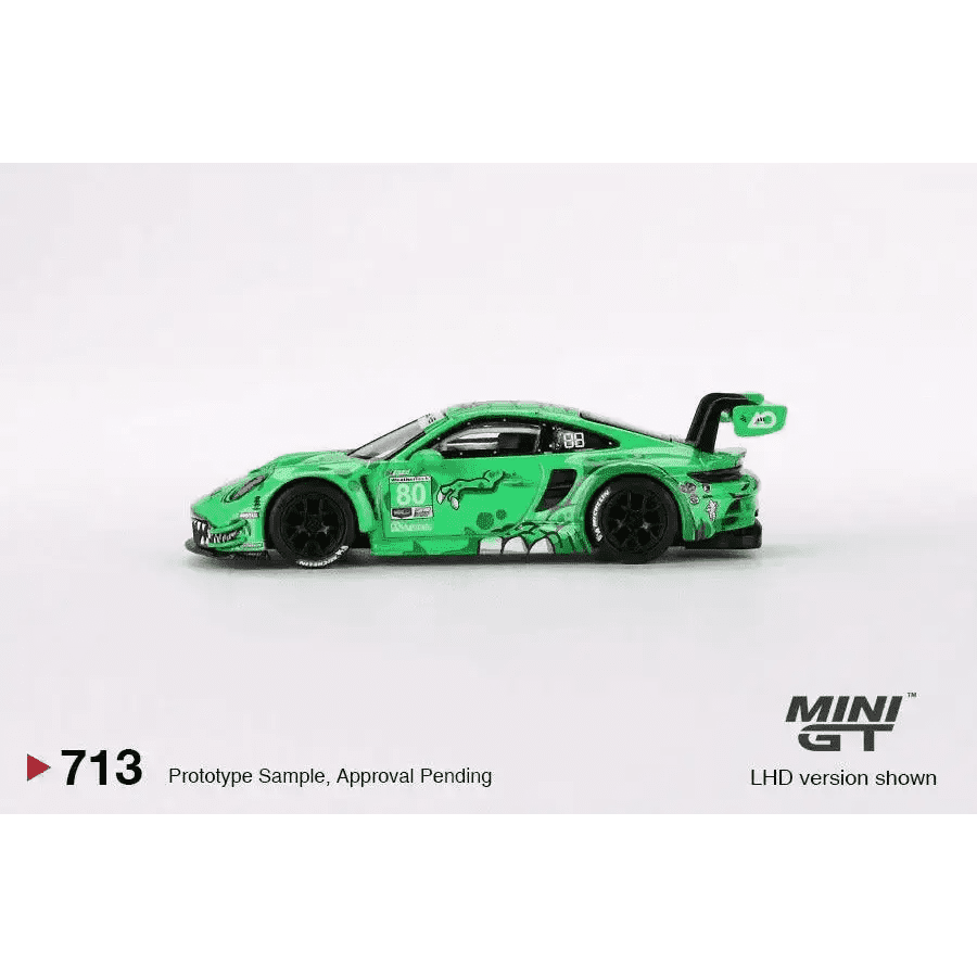 MINI GT 1:64 Porsche 911 GT3 R #80 GTD AO Racing 2023 IMSA Sebring 12 Hrs MGT00713-L