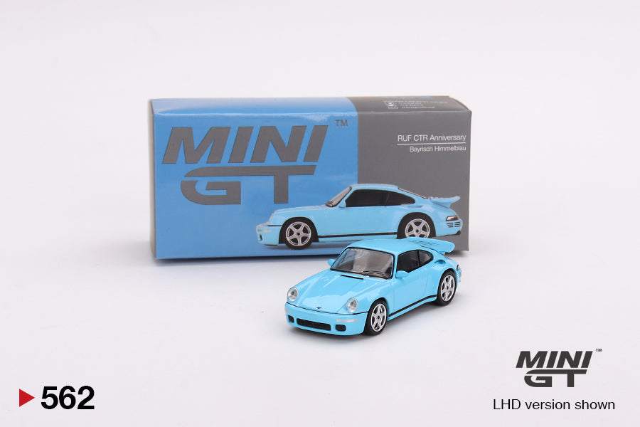 MINI GT 1:64 Porsche RUF CTR Anniversary Bayrisch Himmelblau LHD MGT00562-L