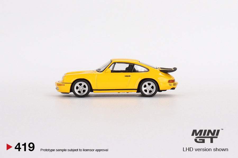 MINI GT 1:64 Porsche RUF CTR Blossom Yellow MGT00419-LHD