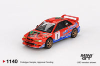 Thumbnail for MINI GT 1:64 Subaru Impreza WRC97 #1 1999 DRM Champion MGT01140-L