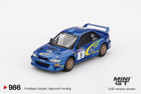 Thumbnail for MINI GT 1:64 Subaru Impreza WRC99 1999 Rally Australia Winner #5 Aus Exclusive MGT00986-R
