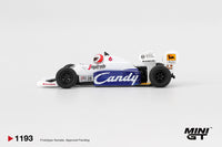 Thumbnail for MINI GT 1:64 Toleman TG184 #20 Johnny Cecotto - 1984 Monaco Grand Prix MGT01193-L