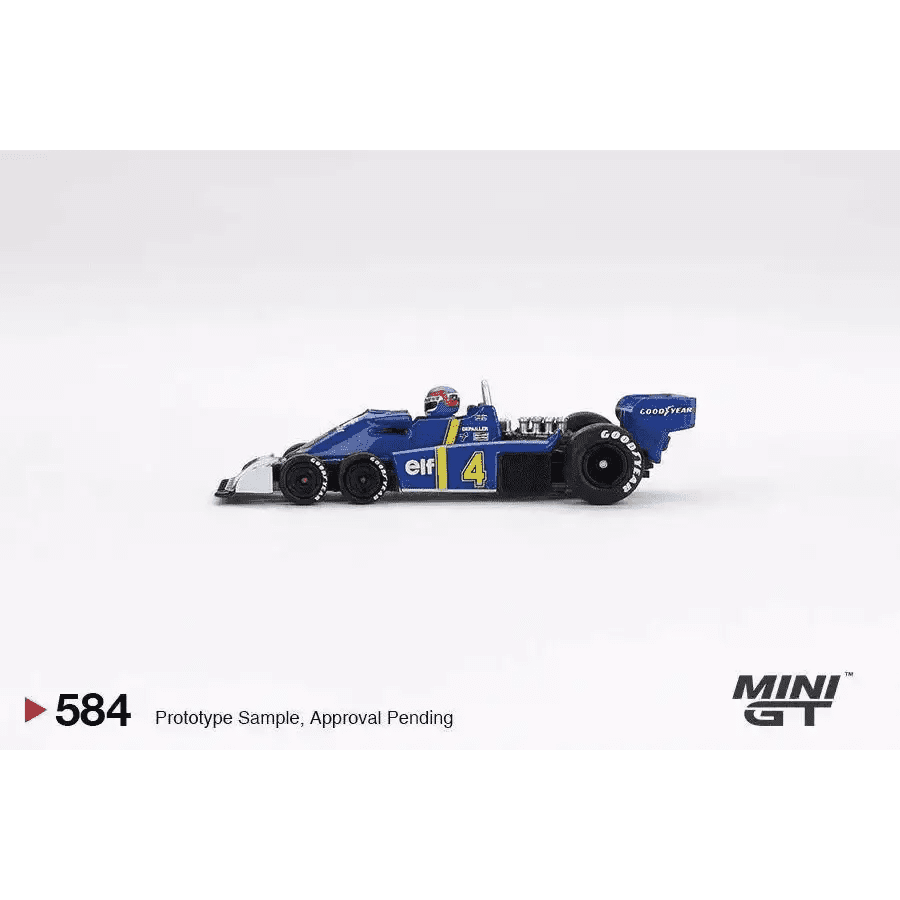 MINI GT 1:64 Tyrell P34 #4 Patrick Depailler 1976 Swedish GP 2nd Place MGT00584-L