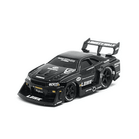 Thumbnail for Maisto Muscle Machines 1:64 LBWK 1999 Nissan Skyline GT-R R34 Black Liberty Walk