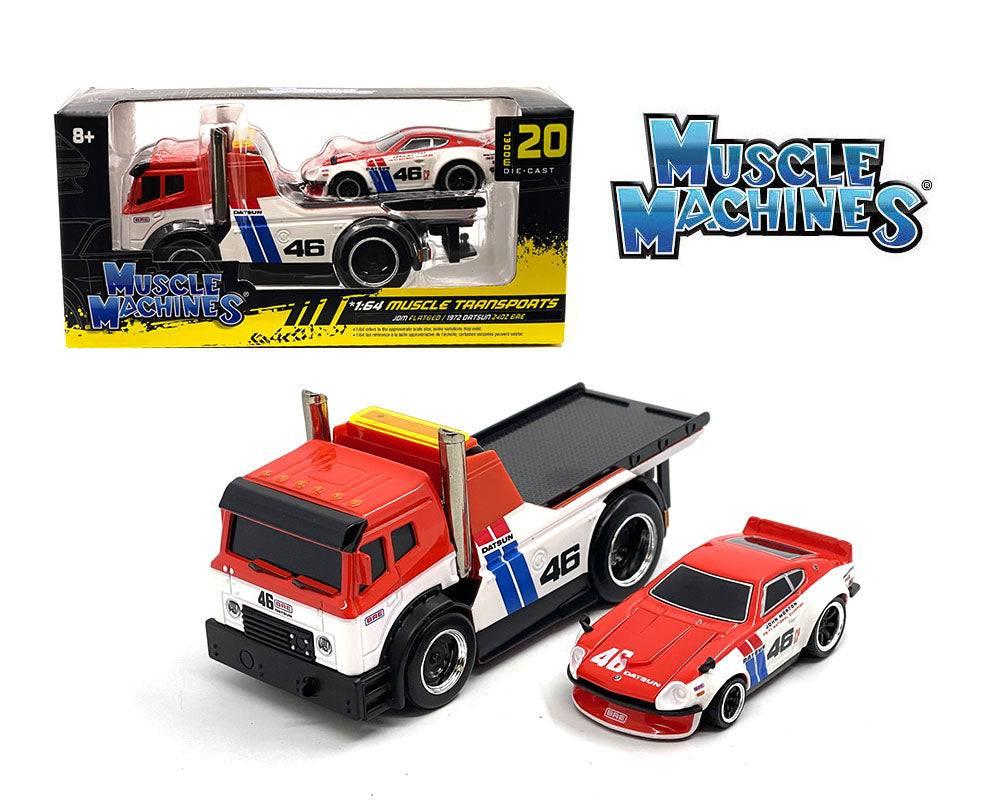 Maisto Muscle Machines 1:64 Muscle Transports JDM Flatbed & 1972 Datsun 240Z BRE