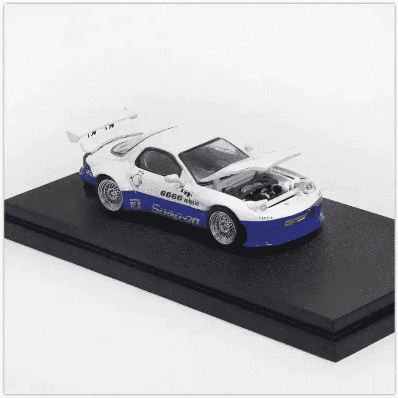 Pre-Order 1:64 Mazda RX-7 Pandem FD3S Blue/White Snap On – Little Pre-Order 1:64 Mazda RX-7 Pandem FD3S Blue/White Snap On – Little