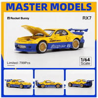 Thumbnail for Master 1:64 Mazda RX-7 Pandem FD3S Blue/Yellow Snap On