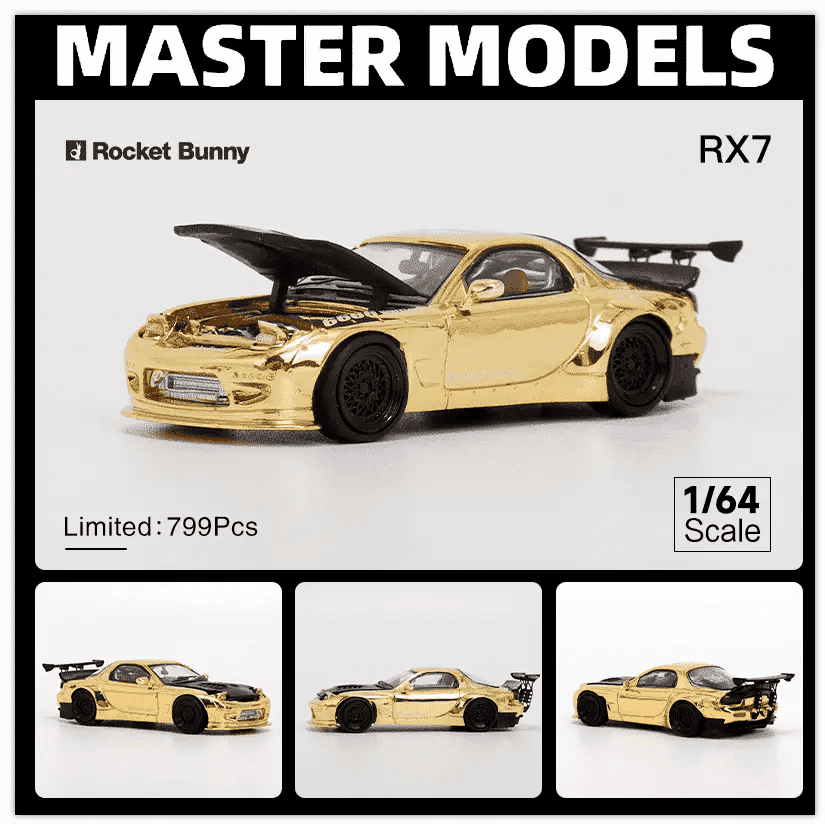 Master 1:64 Mazda RX-7 Pandem FD3S Gold