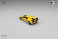 Thumbnail for Micro Turbo 1:64 Custom Diablo SV, Metallic Yellow