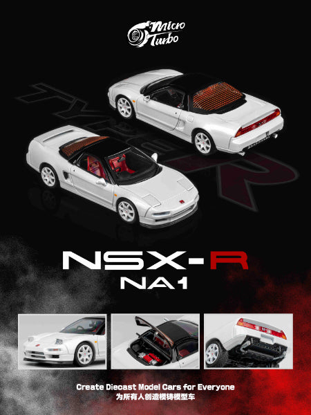 Micro Turbo 1:64 Custom Honda NSX-R - Metallic White