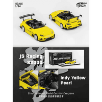 Thumbnail for PRE-ORDER Micro Turbo 1:64 Custom Honda S2000 JS Racing Indy Yellow Pearl w/ Opening Hood