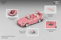 Thumbnail for Micro Turbo 1:64 Custom Honda S2000 Rocket Bunny - Valentines Day Pink