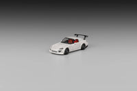 Thumbnail for Micro Turbo 1:64 Custom Honda S2000 Spoon Racing Grand Prix White w/ Opening Hood