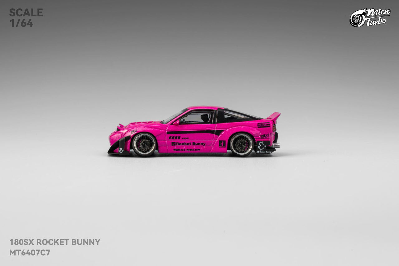 Micro Turbo 1:64 Custom Rocket Bunny Nissan 180SX Type X- Pink