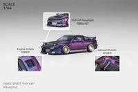 Thumbnail for Micro Turbo 1:64 Custom Rocket Bunny Nissan 180SX - Purple GMHS Special Edition