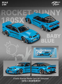 Thumbnail for Micro Turbo 1:64 Custom Rocket Bunny Nissan 180SX - BABY BLUE