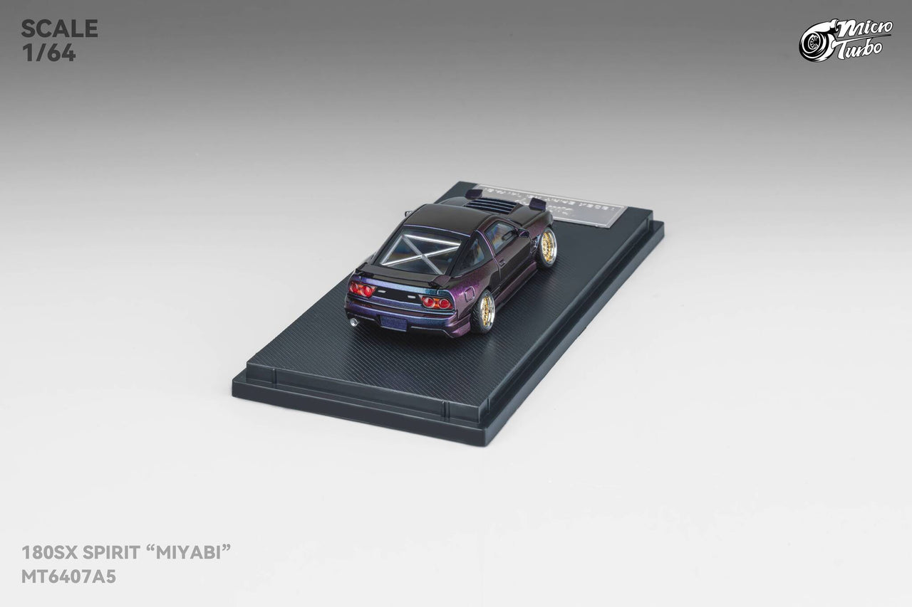 Micro Turbo 1:64 Custom Rocket Bunny Nissan 180SX - Purple GMHS Special Edition