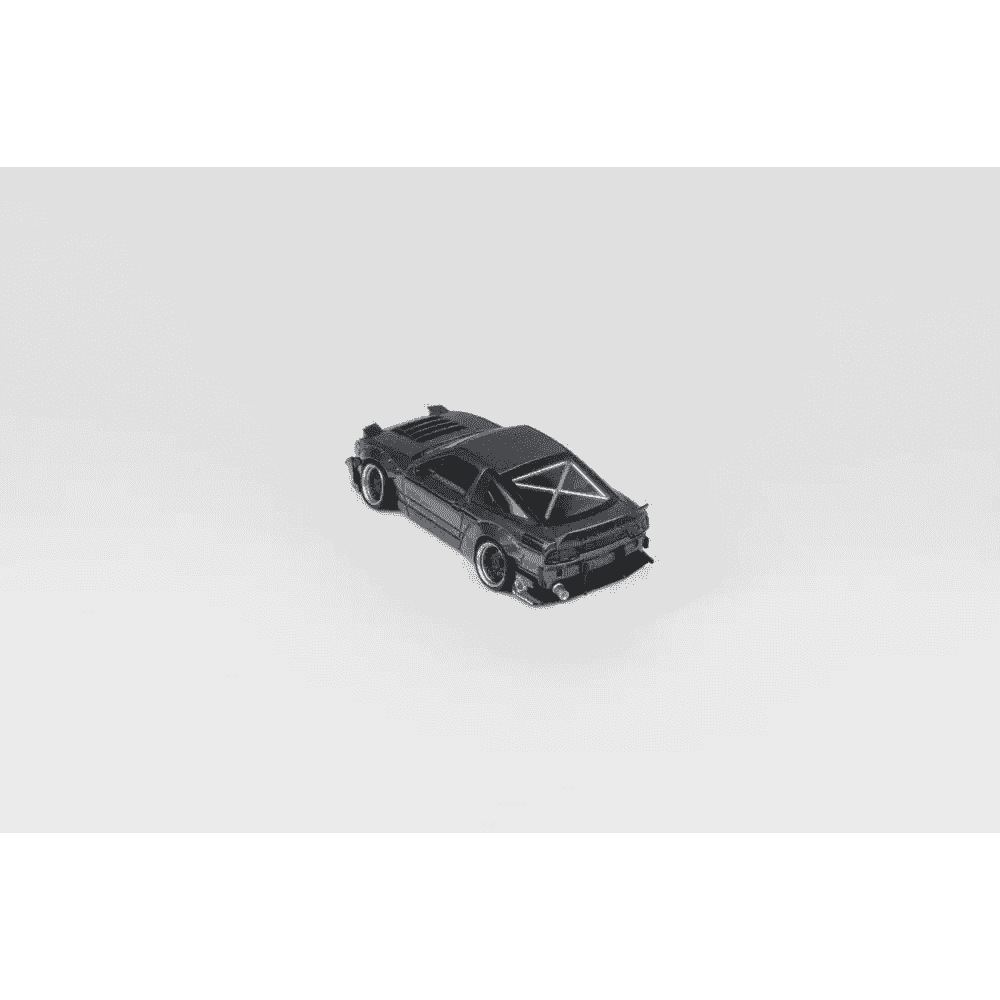 Micro Turbo 1:64 Custom Rocket Bunny Nissan 180SX - Matte Grey