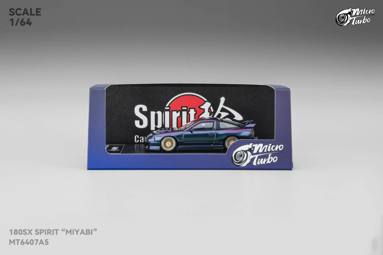 Micro Turbo 1:64 Custom Rocket Bunny Nissan 180SX - Purple GMHS Special Edition