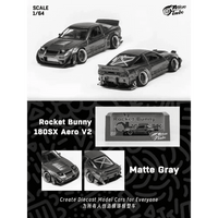 Thumbnail for Micro Turbo 1:64 Custom Rocket Bunny Nissan 180SX - Matte Grey