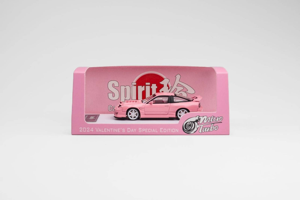 Micro Turbo 1:64 Nissan S13 180SX Pink Valentine Day Special Edition 2024