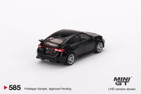 Thumbnail for Mini GT 1:64 2023 Honda Civic Type R with Advan GT Wheels – Crystal Black Pearl