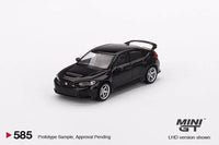Thumbnail for Mini GT 1:64 2023 Honda Civic Type R with Advan GT Wheels – Crystal Black Pearl