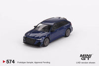 Thumbnail for Mini GT 1:64 Audi ABT RS6-R Navarra Blue Metallic