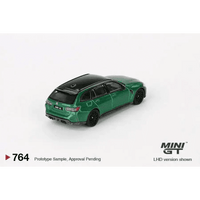 Thumbnail for Mini GT 1:64 BMW M3 Competition Touring Isle of Man Green Metallic MGT00764-R