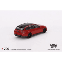 Thumbnail for Mini GT 1:64 BMW M3 Competition Touring Toronto Red Metallic MGT00700-R