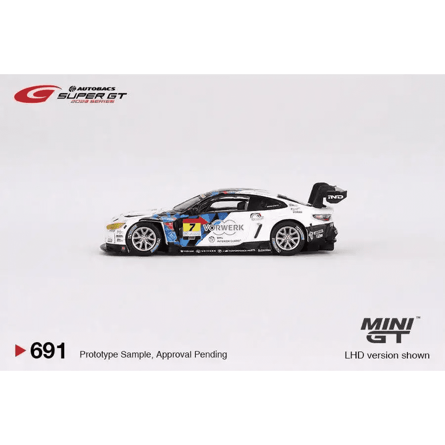 Mini GT 1:64 BMW M4 GT3 #7 M Team Studie x CRS 2023 SUPER GT SERIES Japan Exclusive MGT00691-L