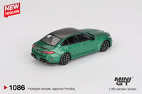 Thumbnail for Mini GT 1:64 BMW M5 G90 Isle of Man Green Metallic MGT01086-R