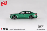 Thumbnail for Mini GT 1:64 BMW M5 G90 Isle of Man Green Metallic MGT01086-R