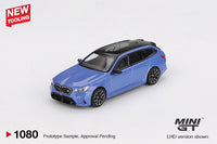 Thumbnail for Mini GT 1:64 BMW M5 Touring G99 Marina Bay Blue Metallic MGT01080-R